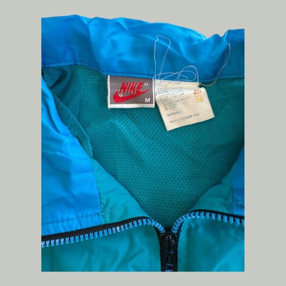 Vintage Nike Windbreaker Jacket – Teal/Blue (Medium) - Picture 3 of 3